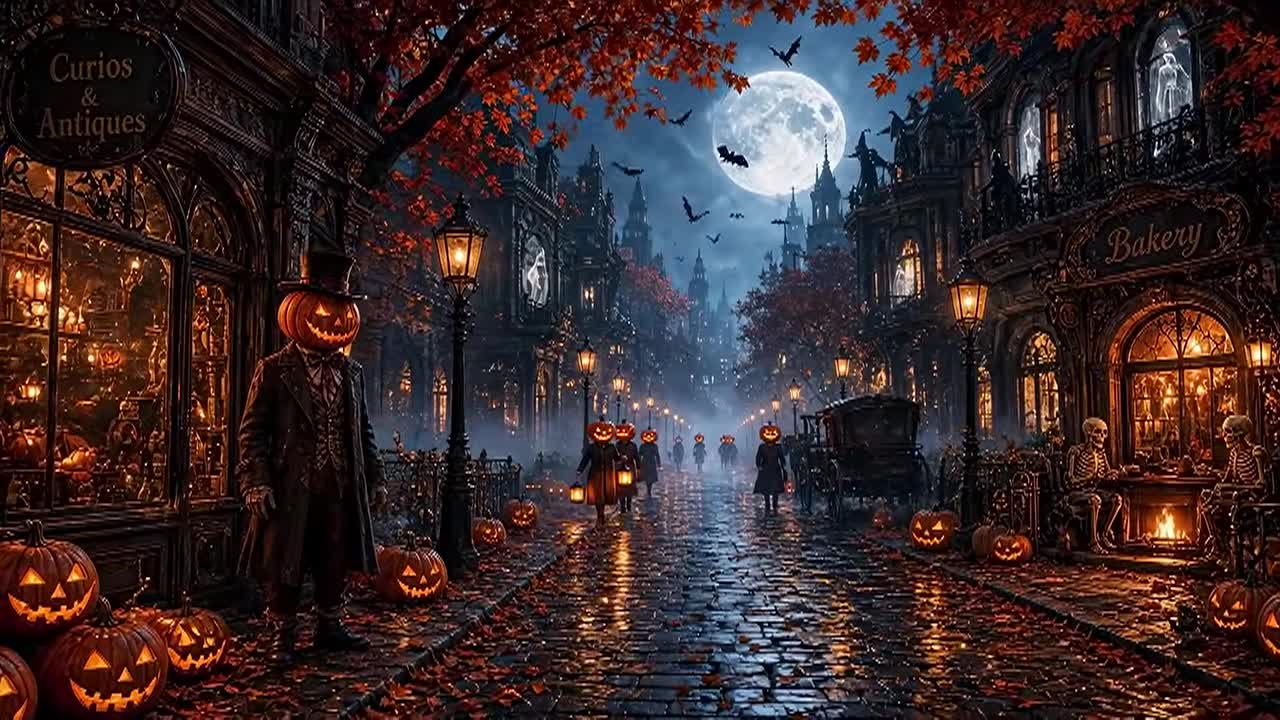 Thumbnail image for Relaxing Halloween Ambience Music Train